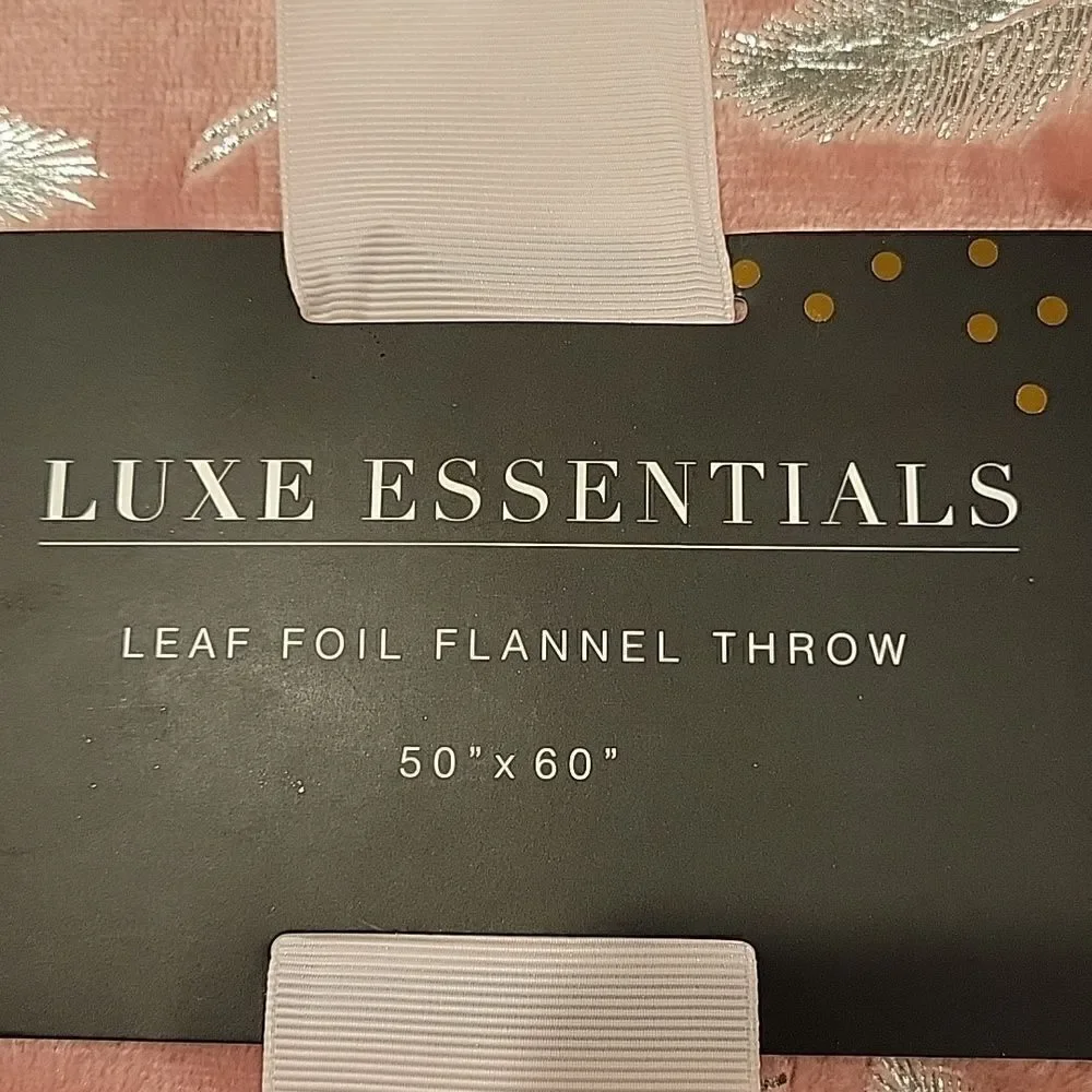 LEAF Foil Flannel Throw